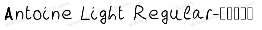 Antoine Light Regular字体转换